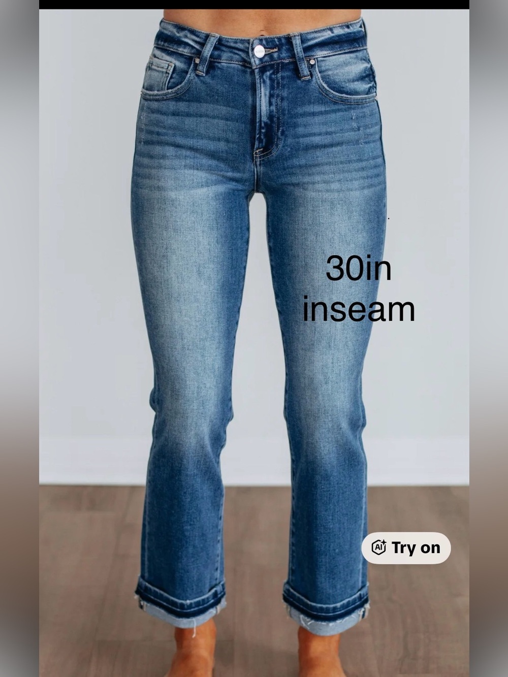 RISEN “the Amanda’s” non distressed denim jeans